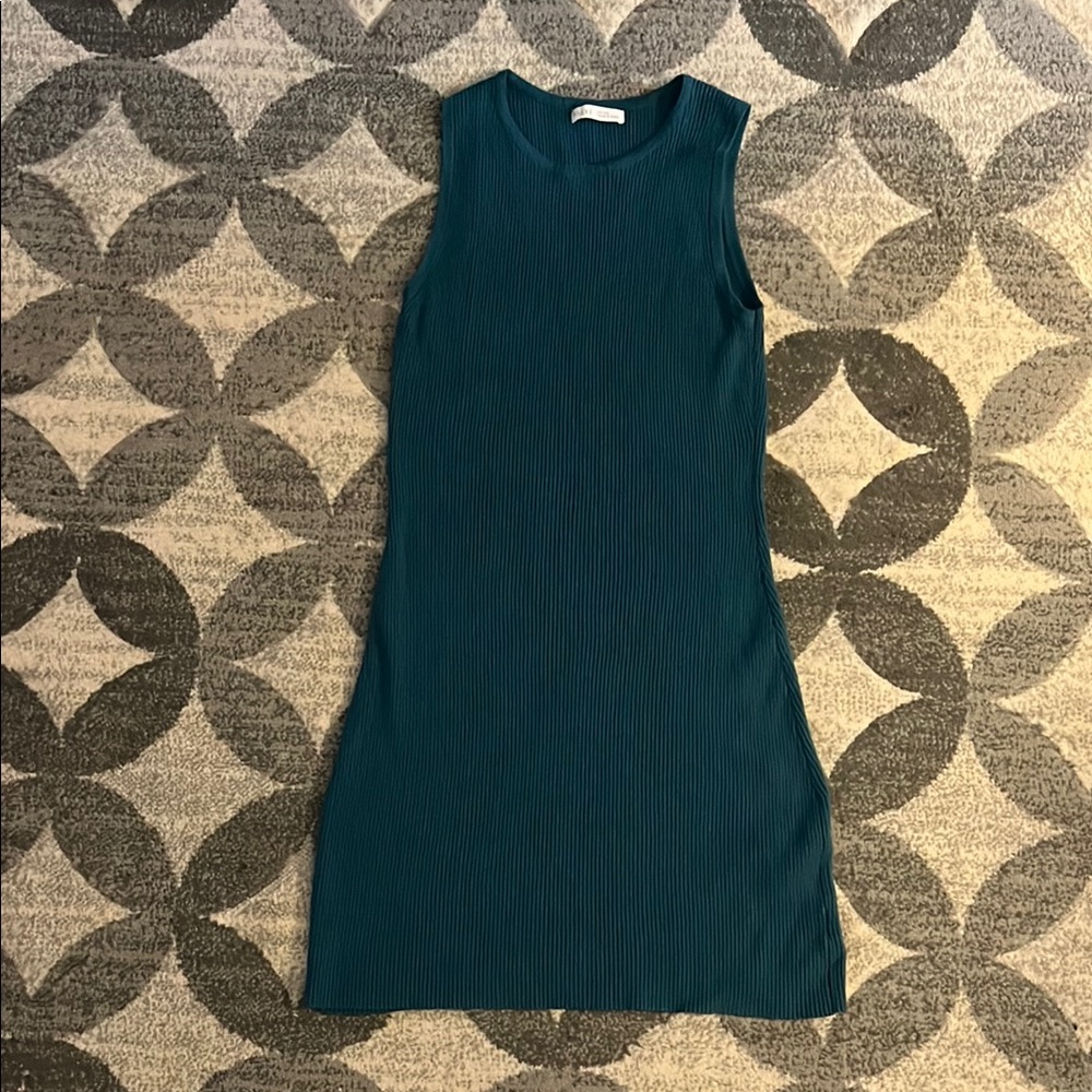 BE COOL Blue Sleeveless Sheath Mini Dress